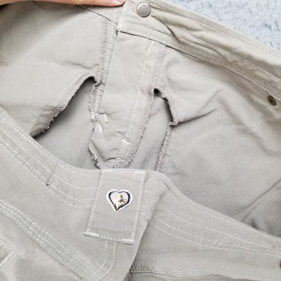 Kuhl Pants Womens 14 Tan Stretch Roll Tab Cargo Gorpcore - Picture 15 of 16